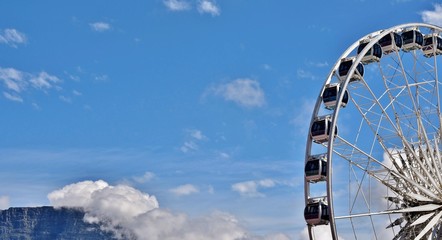 Landscape with Table Mountain and Ferris Wheel