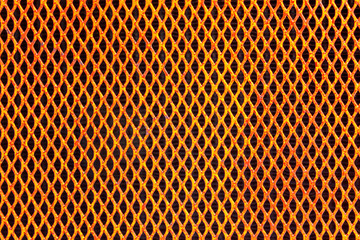 Texture of orange wire fence for background