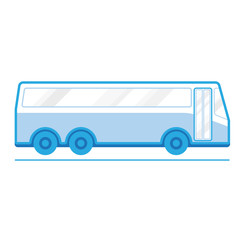 Travel Bus, transportation vehicles, Flat style vector illustration
