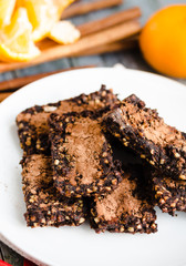 New Year's raw chocolate cookies,christmas healthy sweets