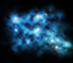 Fototapeta na wymiar Nebulosity of universe