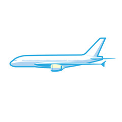 Plane, transportation vehicles, Flat style vector illustration