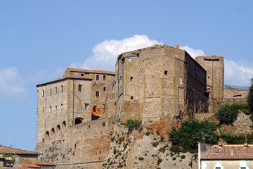 Italia,Toscana,Sorano. La Fortezza Orsini.