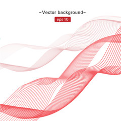 Sfondo astratto con le onde rosse