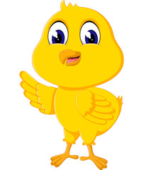 illustration of Cute chicken cartoon