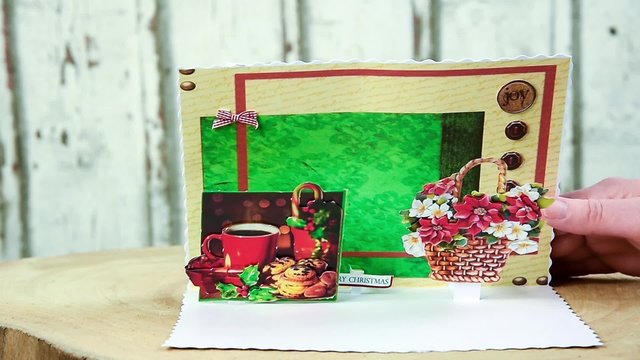 Weihnachtskarte Pop Up