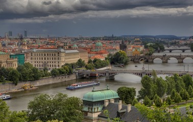Fototapeta na wymiar Panoram of Historic city of Pargue in Czech Republic