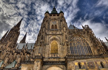 Obraz premium Saint Vitus Cathedral in Prague, Czech Republic 