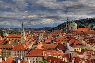 Panoram of Historic city of Pargue in Czech Republic