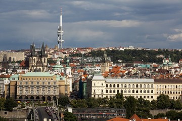 Fototapeta na wymiar Panoram of Historic city of Pargue in Czech Republic