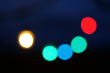 Blur colorful christmas lights bokeh background