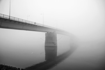 Fototapeta premium Bridge in Fog