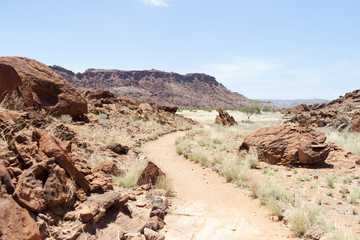 Namibia Afrika Twyfelfontain Epuwo