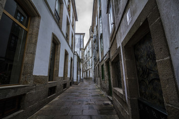 Fototapeta premium Calle de Santiago de Compostela