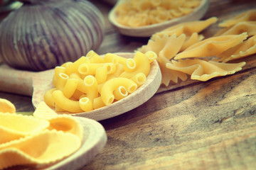 Close up of pasta on spoon