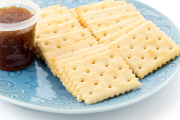 biscuit with pineapple jam