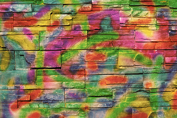 colorful brick wall background