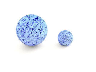 blue bowls  - illustration