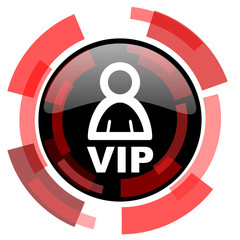 vip red modern web icon