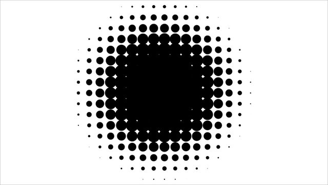 Abstract Halftone Background. Seamless Loop.