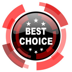 best choice red modern web icon