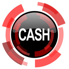 cash red modern web icon