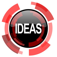 ideas red modern web icon