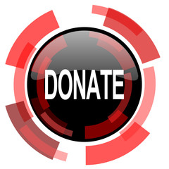 donate red modern web icon