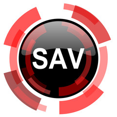 sav red modern web icon