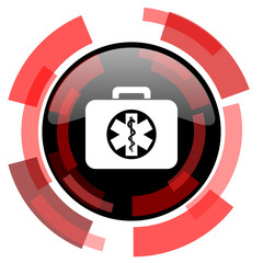rescue kit red modern web icon