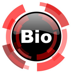 bio red modern web icon
