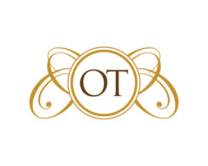 OT Luxury Ornament Initial Logo