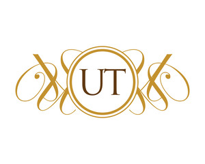 UT Luxury Ornament Initial Logo