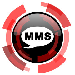 mms red modern web icon