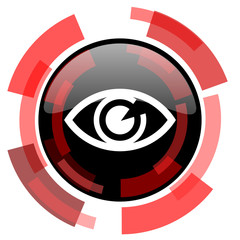 eye red modern web icon