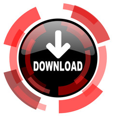 download red modern web icon