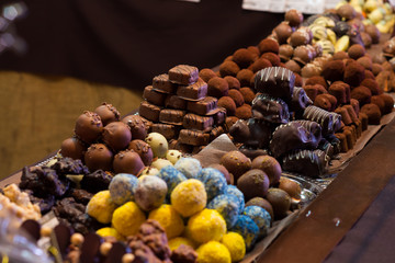 Christmas sweets on the counter