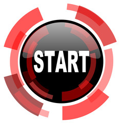 start red modern web icon