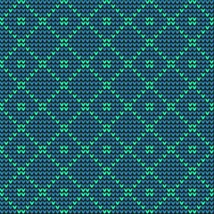 Knitted geometrical  seamless pattern. Vector EPS 10.