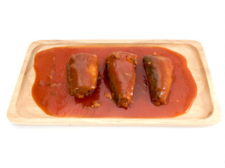 Sardines fish in tomato sauce