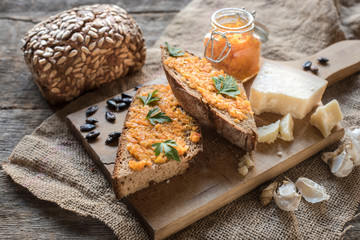 Healthy and diet sandwiches
