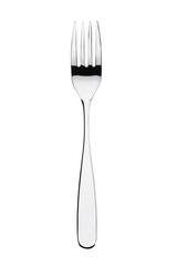 Silver fork  isolated on white background