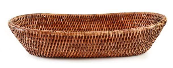 Cercles muraux Bambou Wicker basket, isolated on white