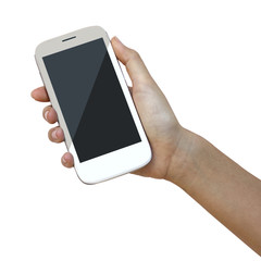 hands are holding  on Smart Phone