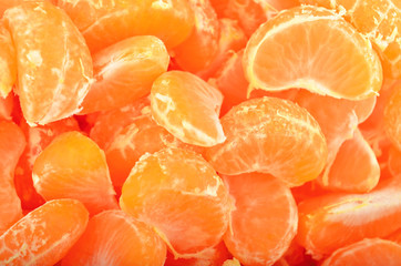 Peeled mandarin