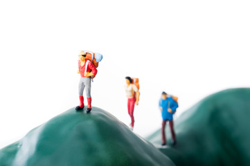 登山者,ミニチュア人形