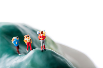 登山者,ミニチュア人形