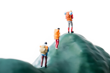 登山者,ミニチュア人形