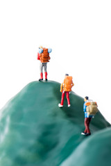 登山者,ミニチュア人形