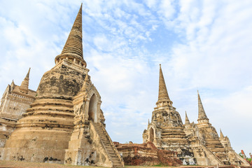 Fototapeta premium Wat Phrasrisanpetch temple in the city of Ayutthaya Historical Park